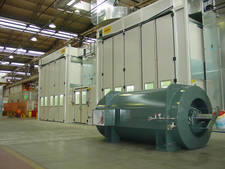 Камеры для окраски крупногабаритных изделий