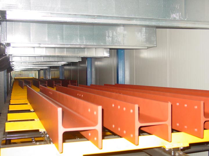 Линии для окраски металлоконструкций