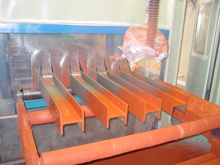 Линии для окраски металлоконструкций