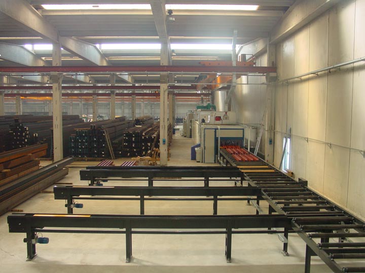 Линии для окраски металлоконструкций