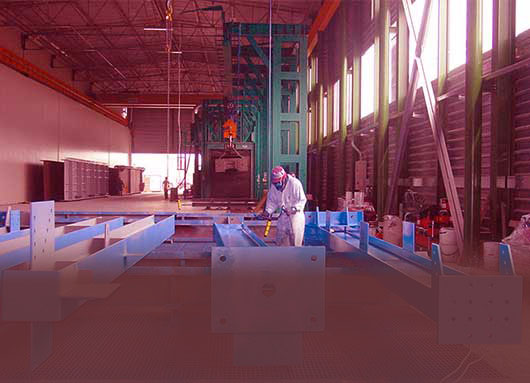 Линии покраски для металлоконструкций