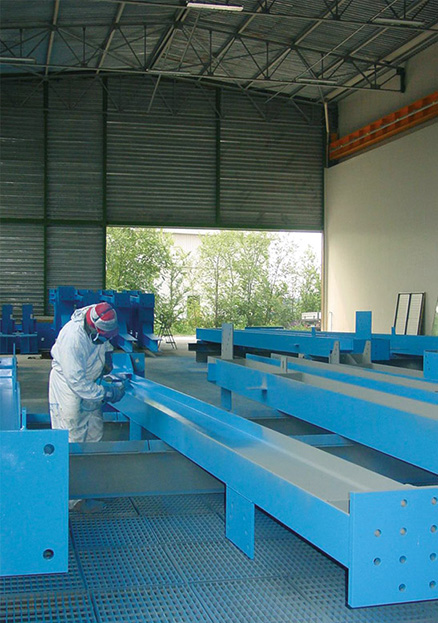 Промышленные линии покраски для металлоконструкций