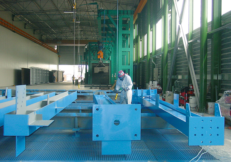 Промышленные линии покраски для металлоконструкций