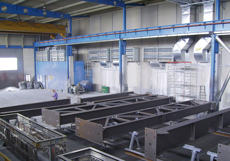 Промышленные линии покраски для металлоконструкций