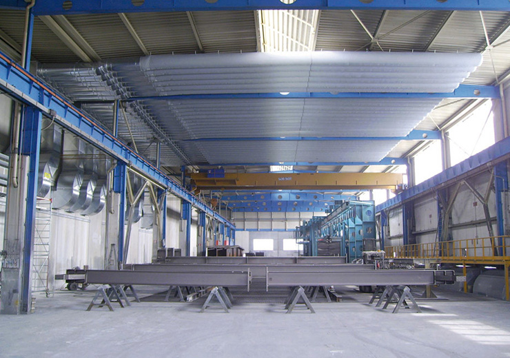 Промышленные линии покраски для металлоконструкций