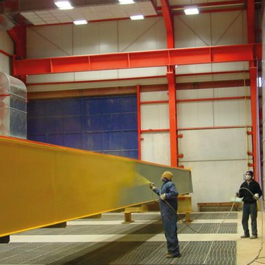 Промышленные линии покраски для металлоконструкций