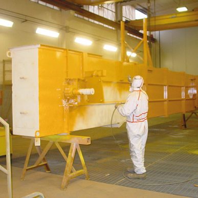 Промышленные линии покраски для металлоконструкций