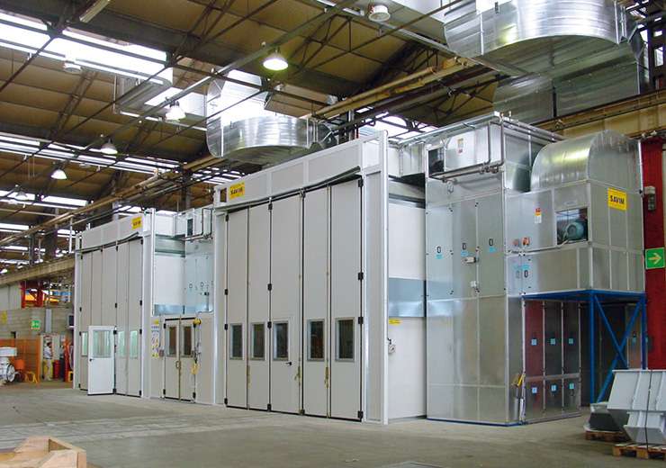 Промышленные окрасочные кабины и печи Промышленные окрасочные кабины и печи