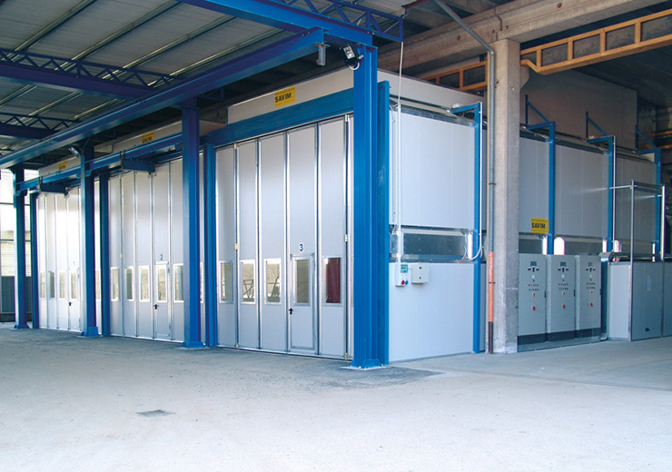 Промышленные окрасочные кабины и печи Промышленные окрасочные кабины и печи