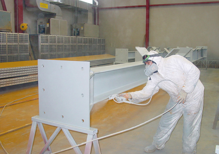 Промышленные линии покраски для металлоконструкций