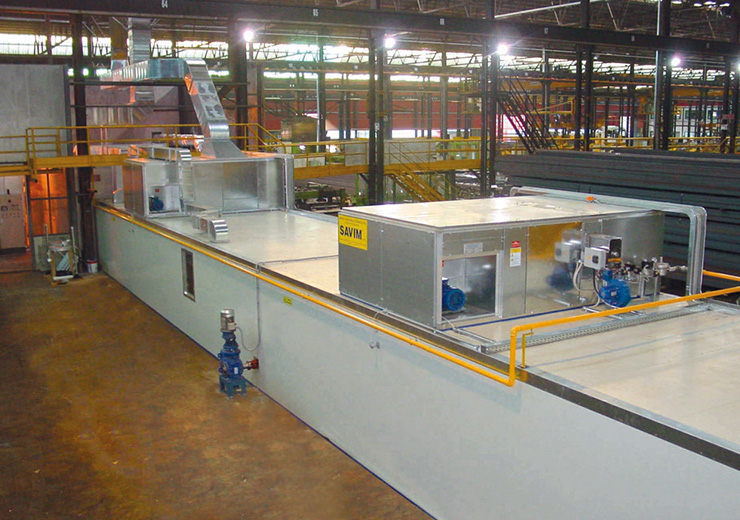 Промышленные автоматические линии для покраски листов и профилей