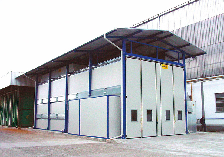 Промышленные окрасочные кабины и печи