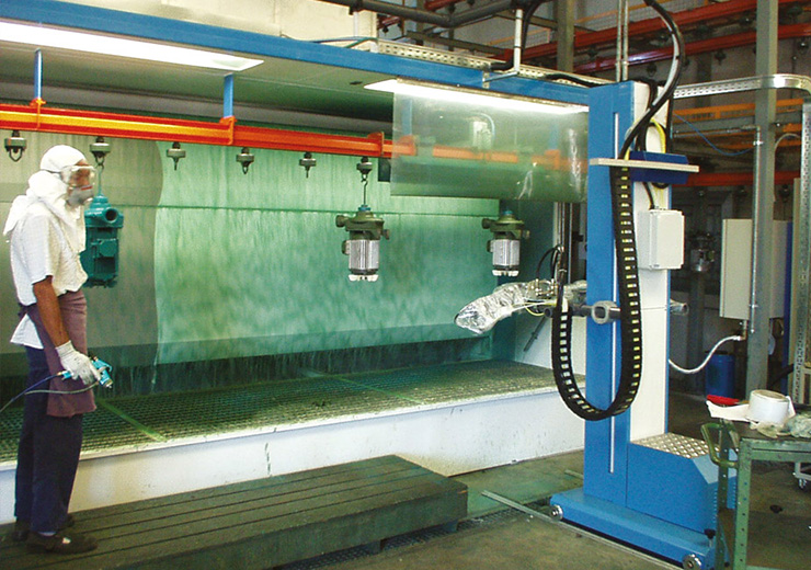 Промышленные линии жидкостной покраски Промышленные линии жидкостной покраски